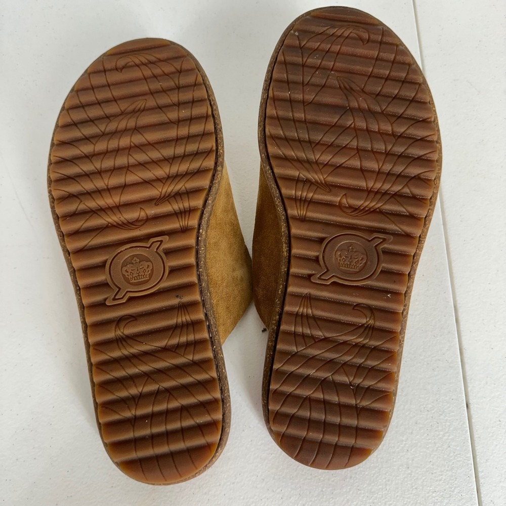 Born Women's Suede Leather Slide Sandals Size 8M Tan Brown BR0022037 NWOBox - Picture 11 of 15